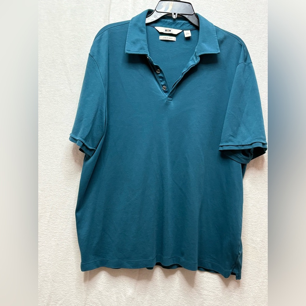 Joseph Abboud Men's Teal Polo Shirt